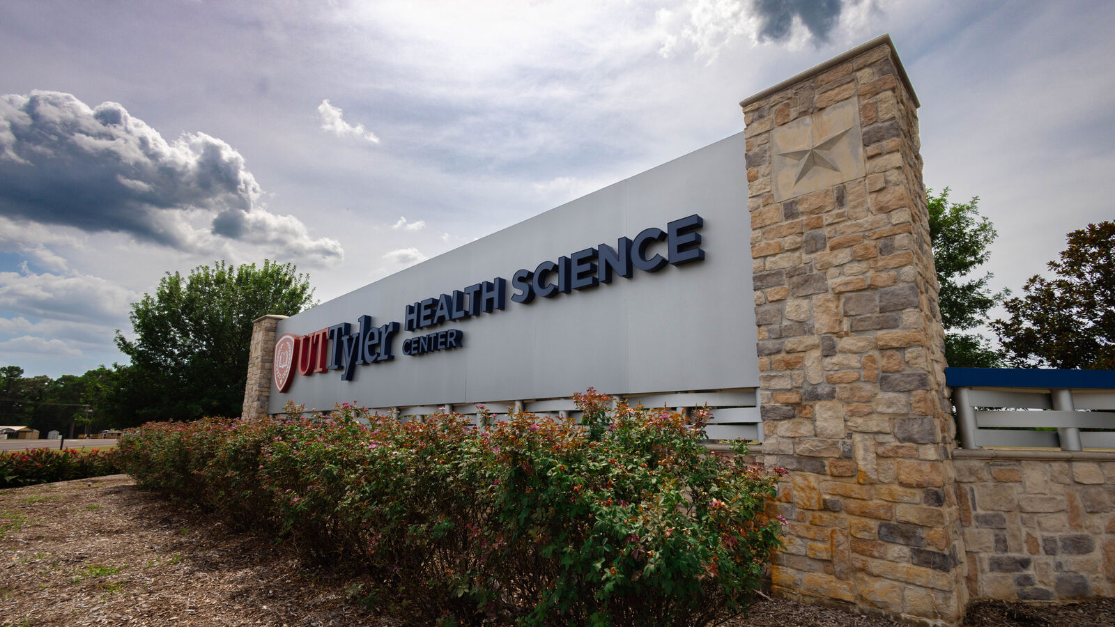 The exterior sign of the UT Tyler Health Science Center