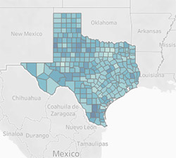 Thumbnail: Texas Propery Tax Rates by County