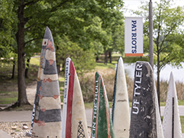 ASCE Canoes Graveyard on campus