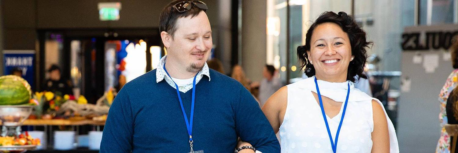 couple attending event
