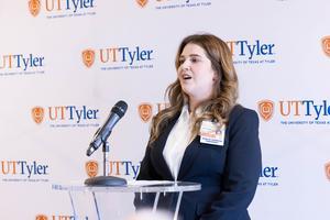 Courtney Vinson UT Tyler coordinator of clinical education and clinic manager