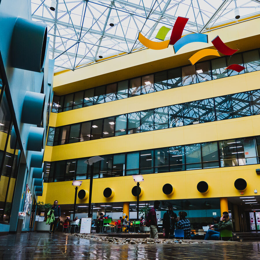 Lobby of Houston Engineering Center at UT Tyler