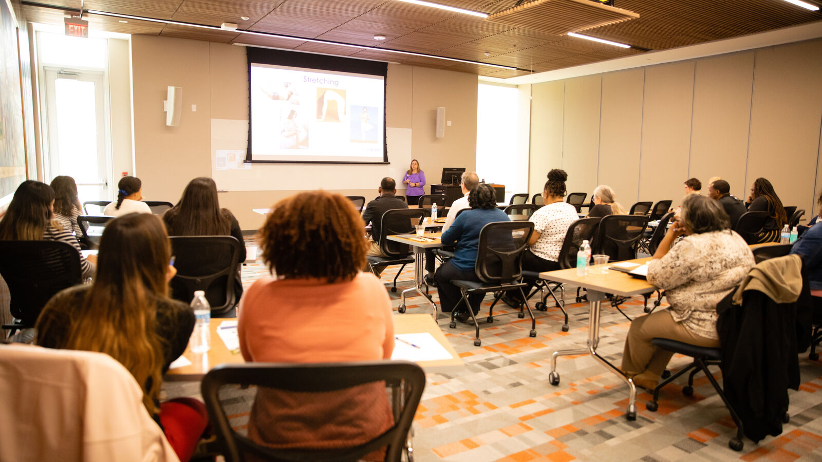 Speaker Pam Anderson from Compacity at Public Health Week at The University of Texas at Tyler