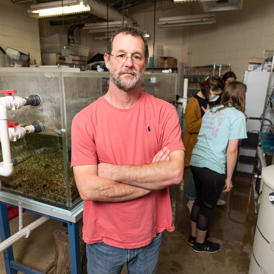 Lance Williams with UT Tyler's Center for Environment, Biodiversity and Conservation