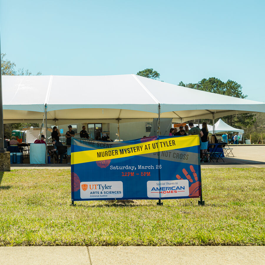 Murder Mystery event during UT Tyler's Homecoming festivities in 2022. 