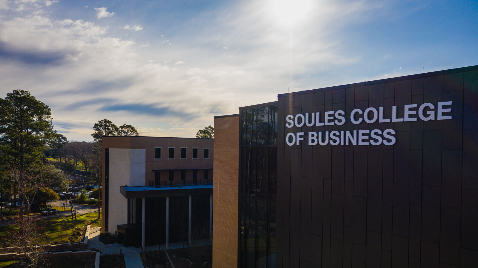 Outside of the Soules College of Business, home of UT Tyler's MS in Human Resource Development program