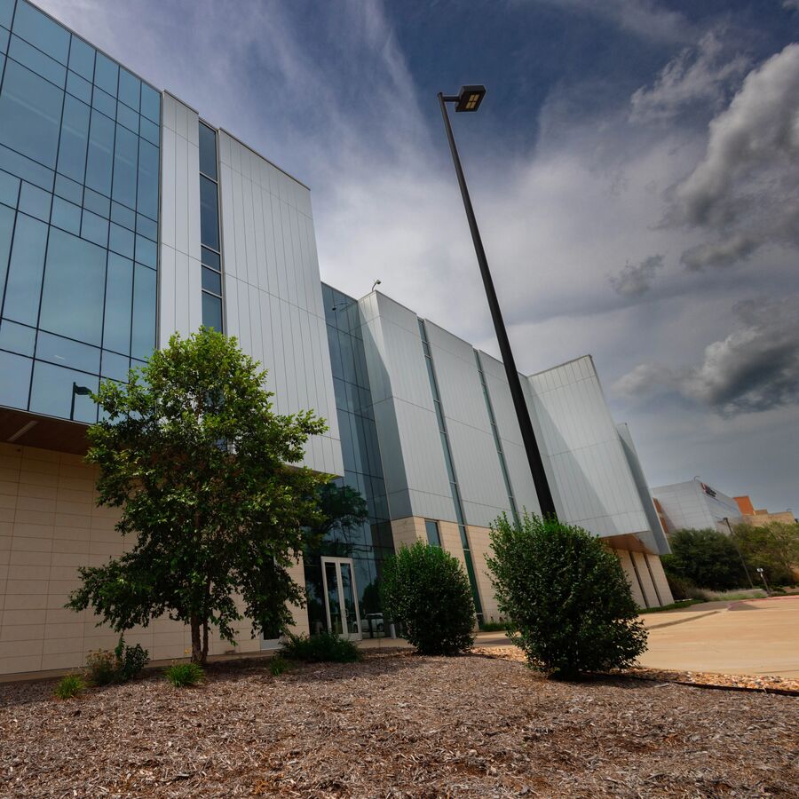 Exterior of the H building at UT Health Science Center