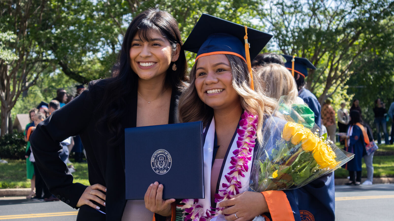 School of Nursing students at UT Tyler's spring graduation ceremony