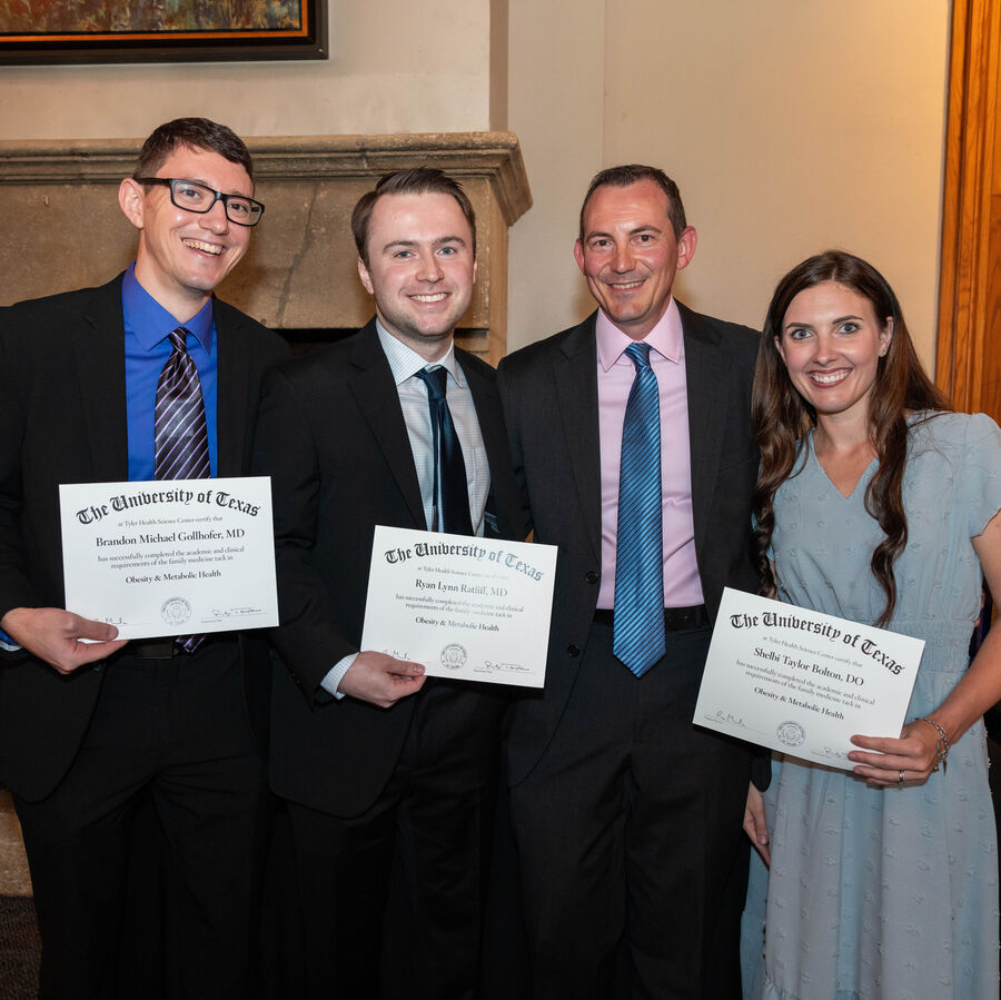 A group of students complete residency program at The University of Texas at Tyler's School of Medicine