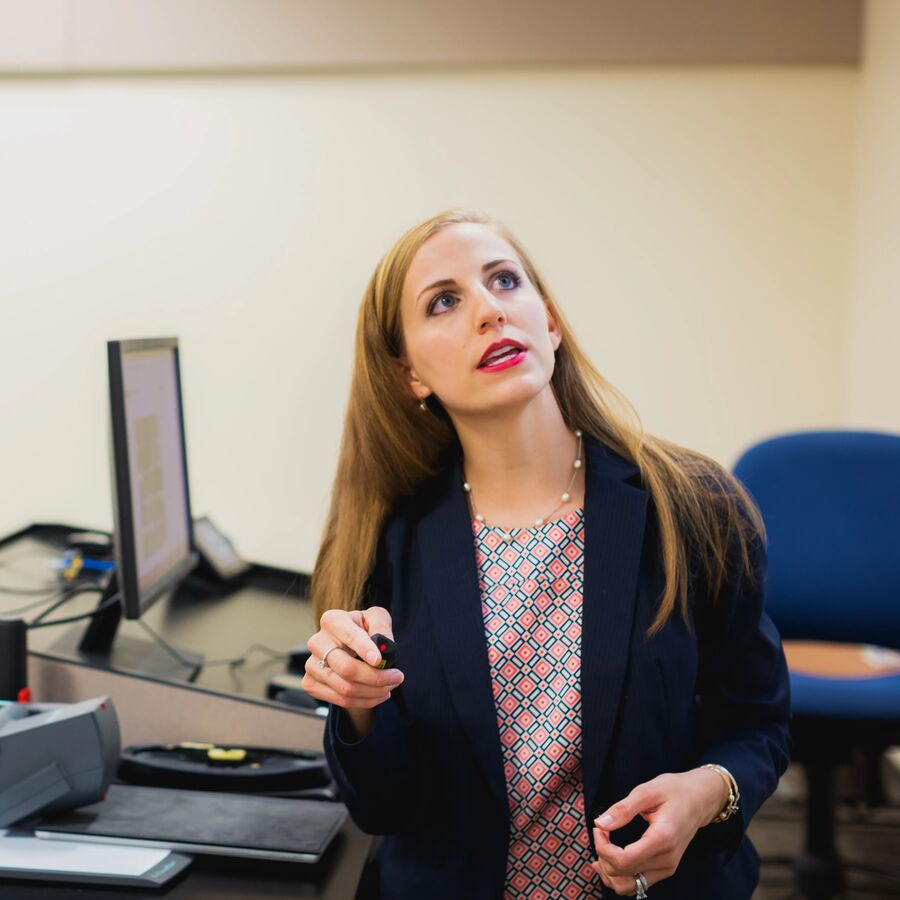 "Kerrie Anne Ambort-Clark, the Assistant Dean of Health-Related Business Programs at the Soules College of Business "