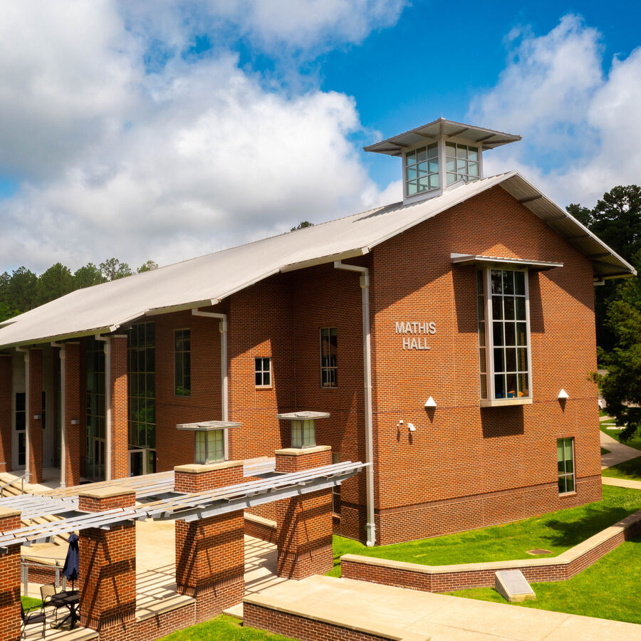 The University Academy and Mathis Hall buildings at 's Palestine Campus