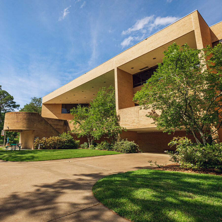 A sunny day outside on The University of Texas at Tyler campus