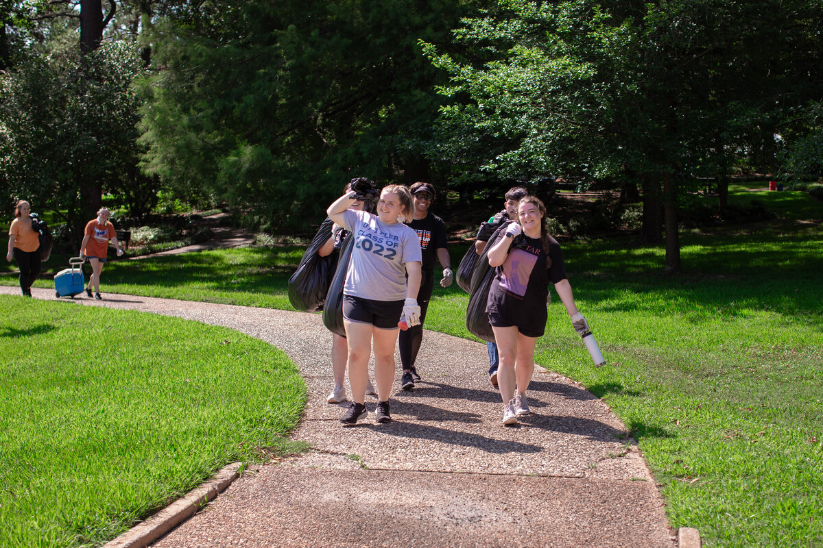 Medicine students doing community service