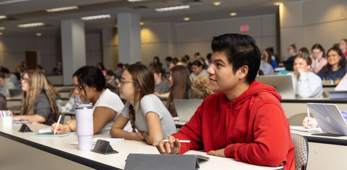 Students sitting in lecture