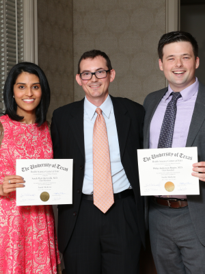 Dr. Sarah Mary Kuruvilla, Dr. Ryan Menard, and Dr. Philip Anderson Pippin at Family Medicine Residency Graduation, June 2017