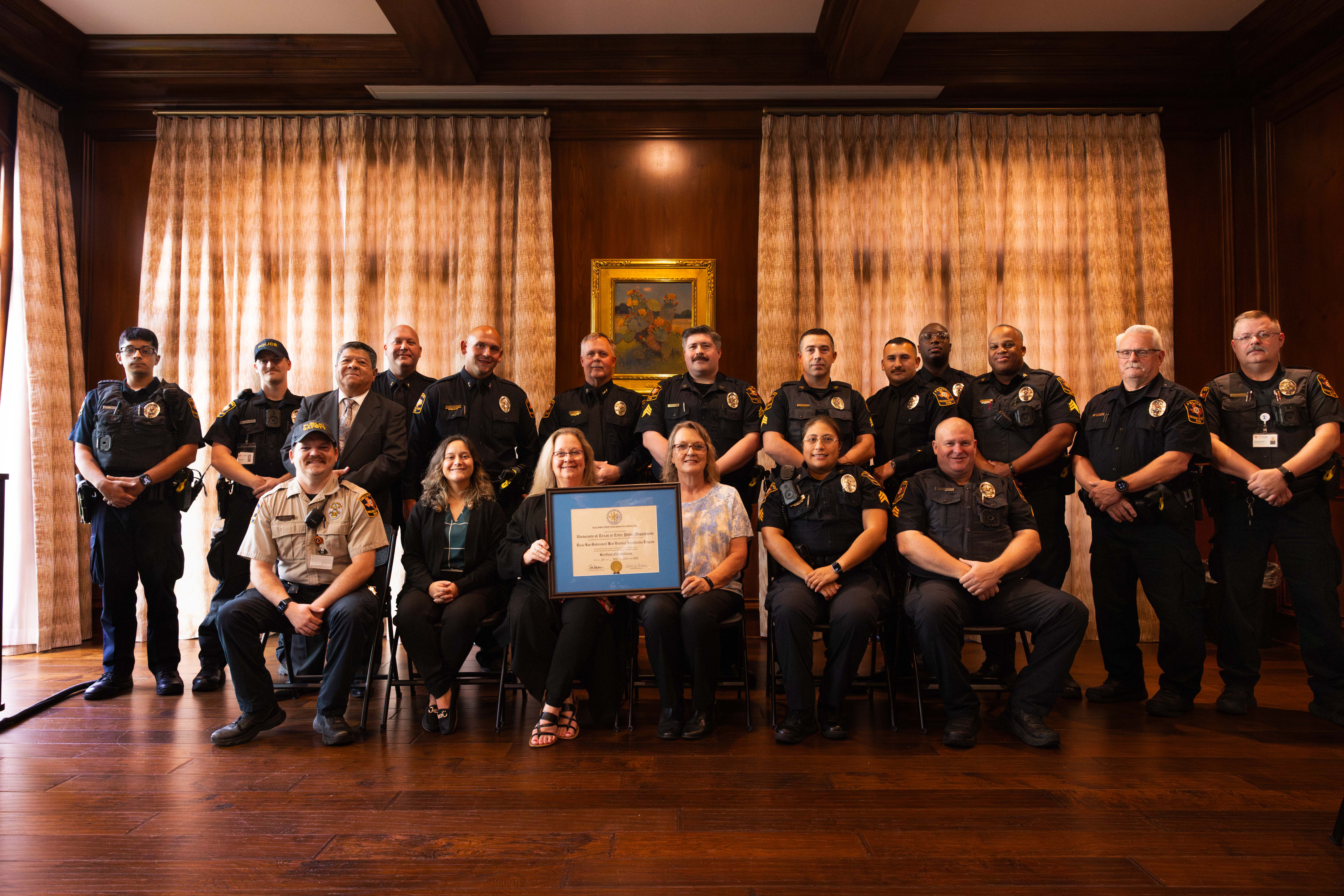 UT Tyler Police Department with Award