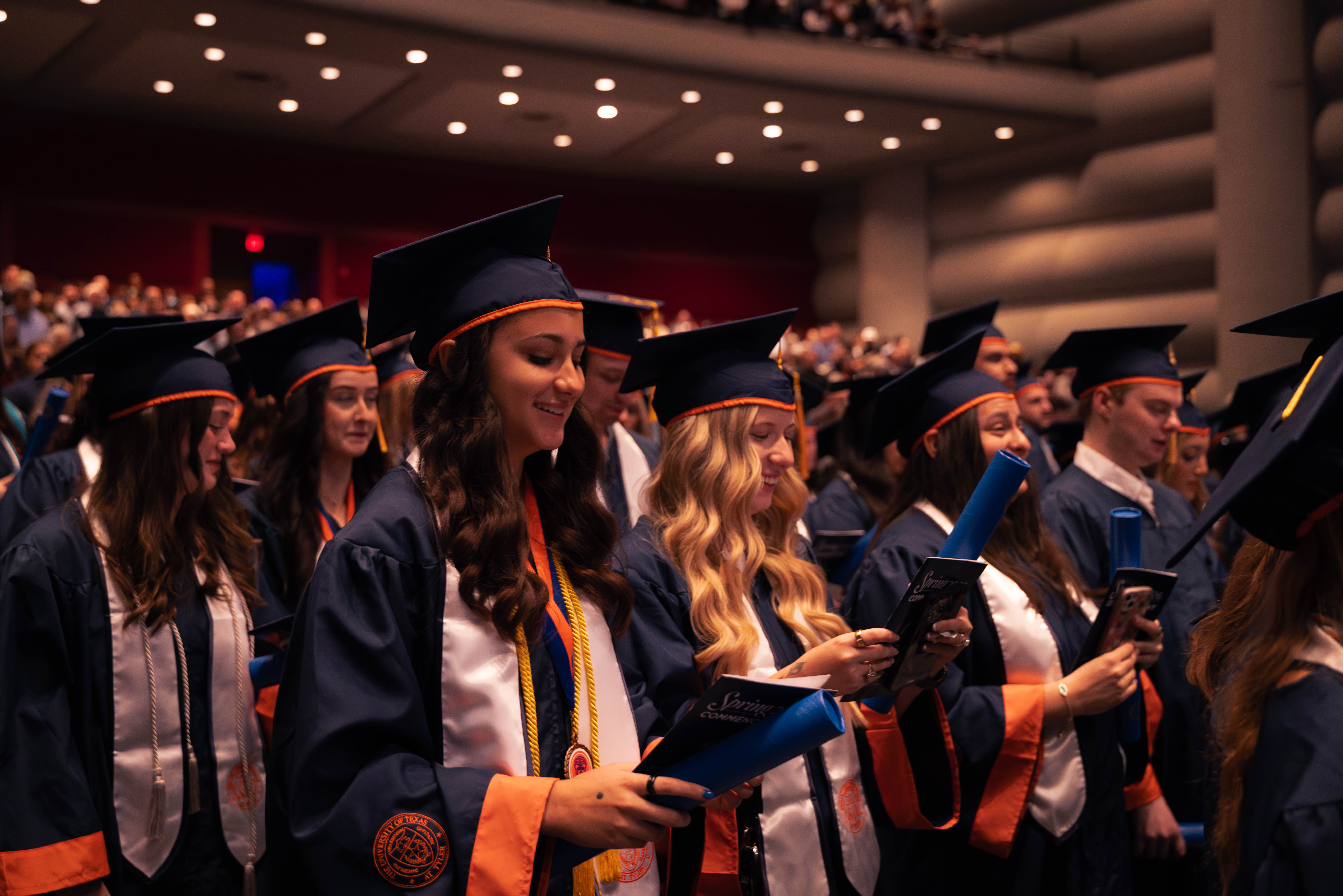 Photo of students at graduation