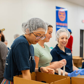 student volunteers