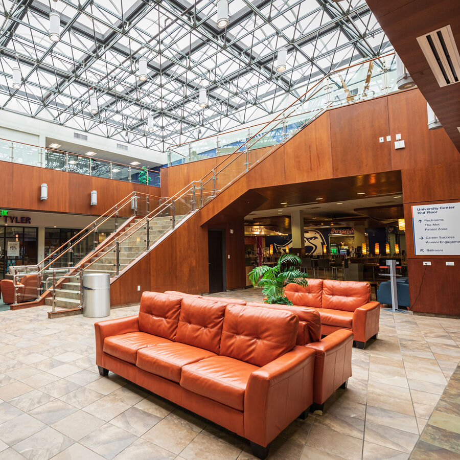 Interior of the University Center at UT Tyler