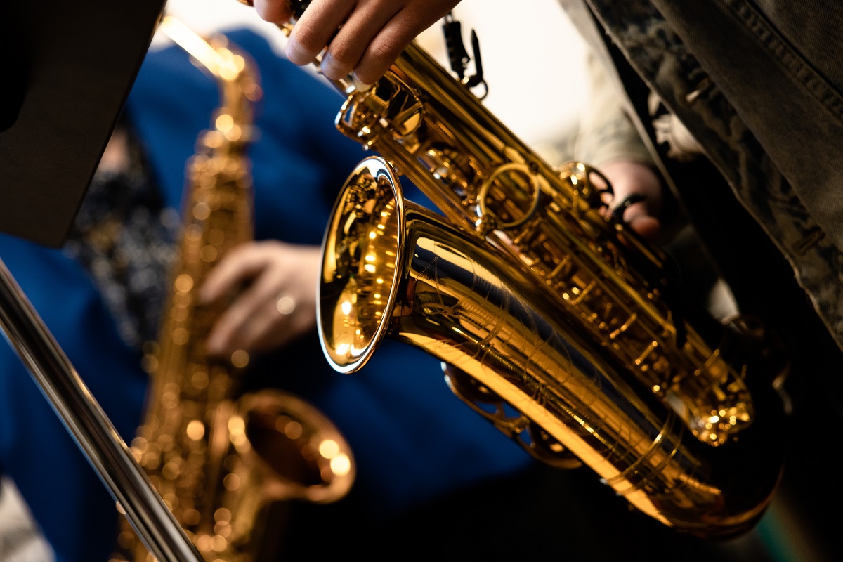 Saxophone playing