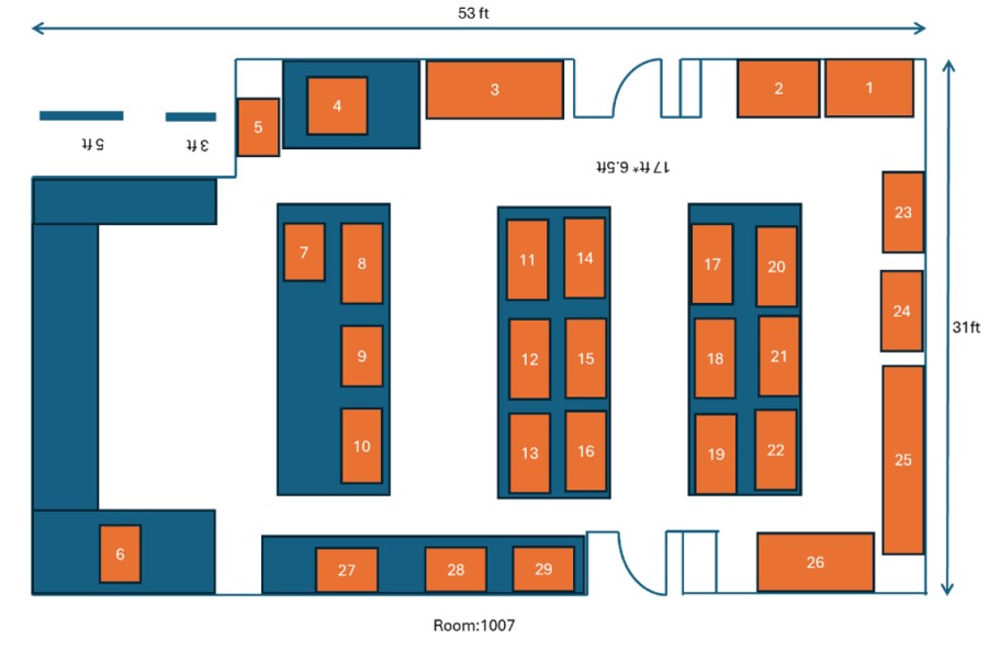 Chemical Engineering Research Lab RBN1007 Stations Map RBN1007 Stations Map