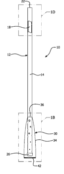 Vertical insertion device (dip-tube) diagram