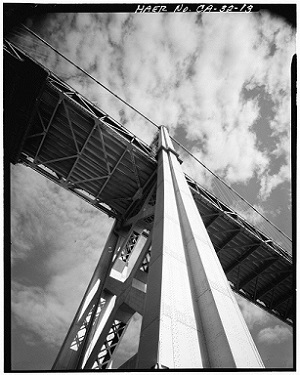 Oakland Bay Bridge from beneath