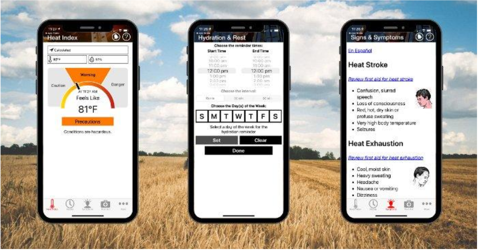 Osha heat index app