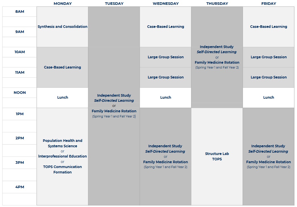 SOM Weekly Schedule