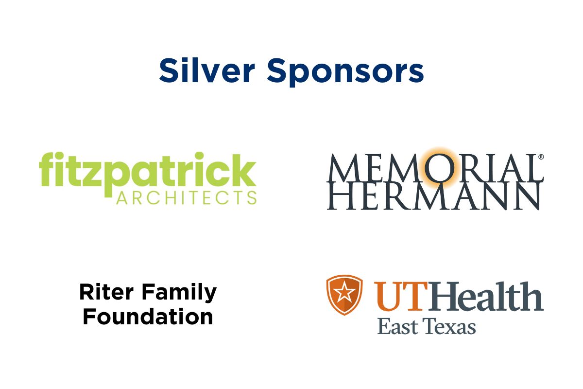Fitzpatrick Architects, Memorial Hermann, Riter Family Foundation & UT Health East Texas - Silver Sponsors