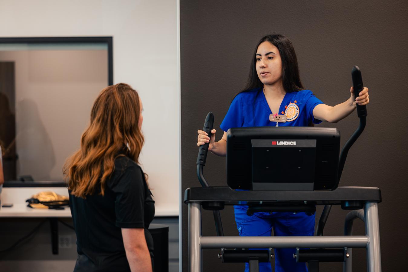 treadmill student