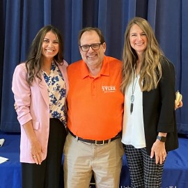 Odell with co-Authors and UTT EdD Graduates Aimee Dennis and Jaclyn Pedersen of the University Academy.