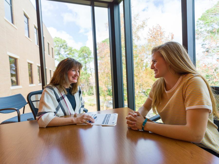 advisor and student meeting 