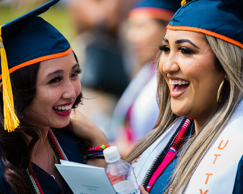 Students at Commencement