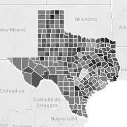 Thumbnail: Texas adult physical inactivity rates