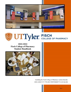 Fisch College of Pharmacy Student Handbook Cover