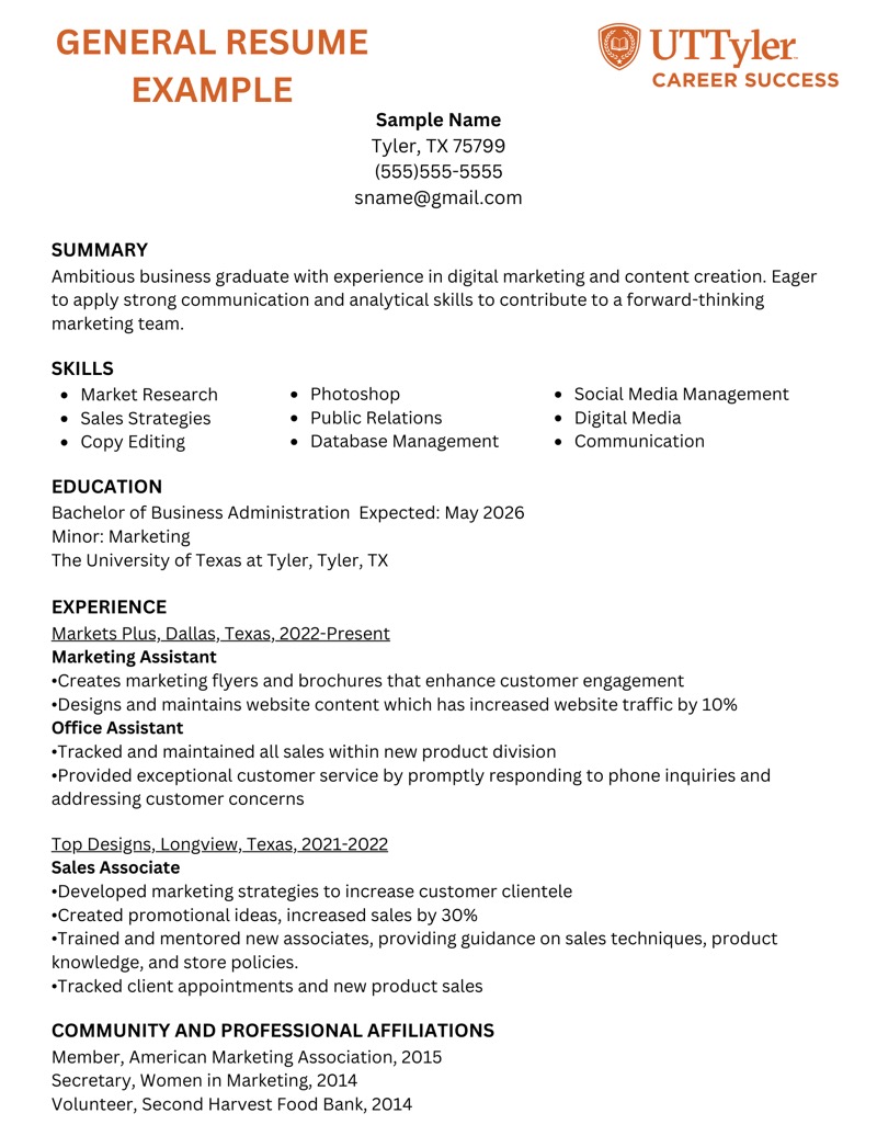Resume Example
