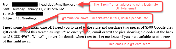 [phish] Gift Card Scam