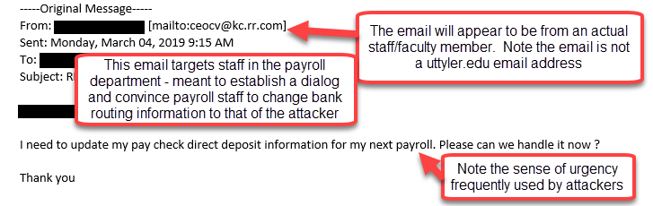 direct deposit change request