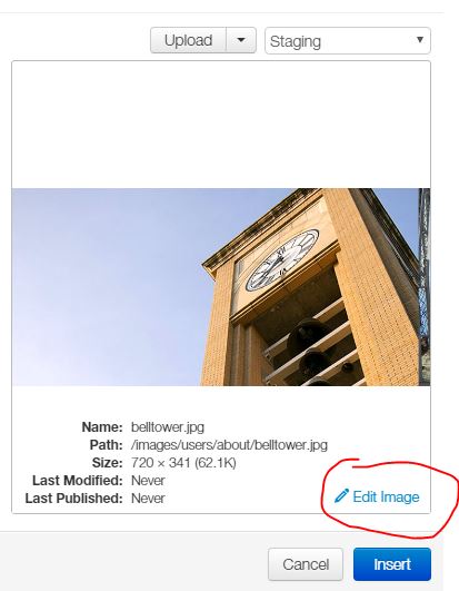 select image