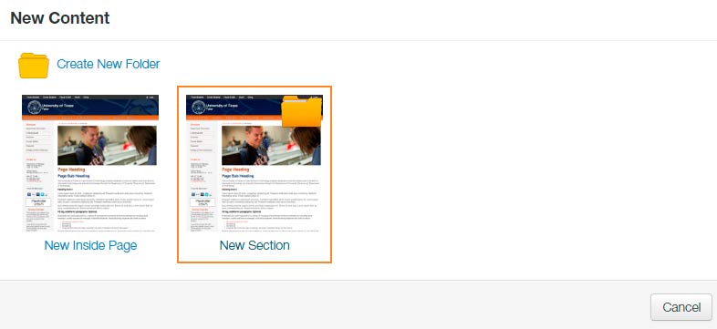 New Section