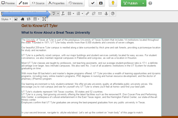 Spellcheck in OU Campus