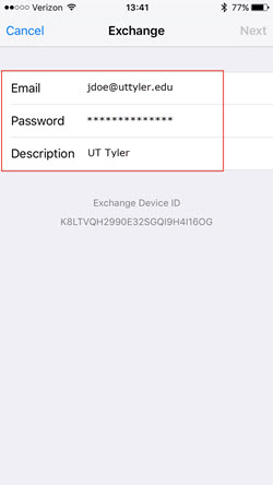 iPhone Configuration Step 4
