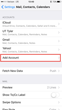 Step 2: Add Account