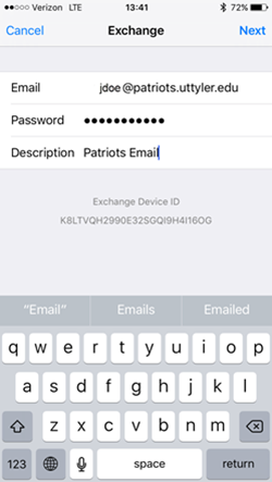 Step 4: Add username and password