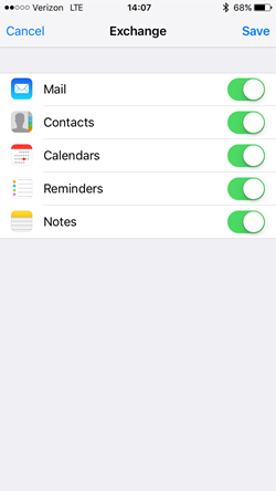 Step 5: Choose Features and click Save