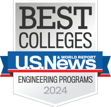 Nationally Ranked Engineering Program badge