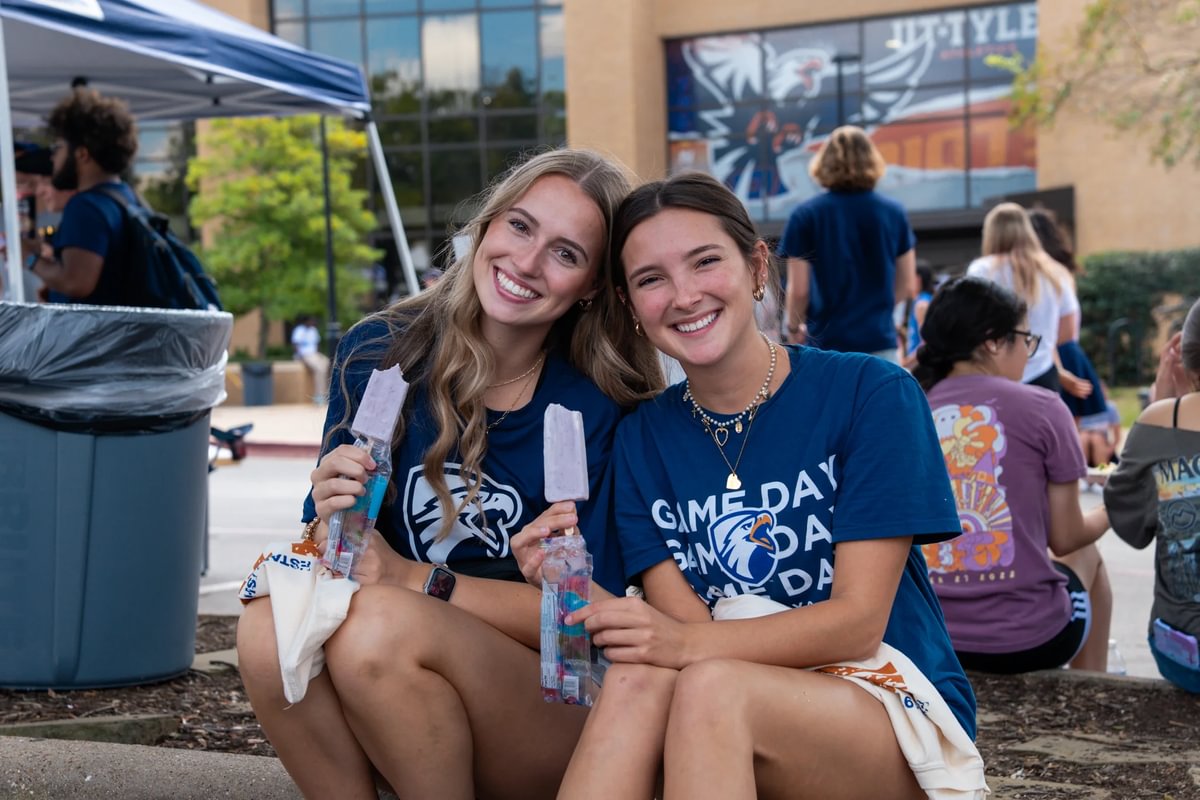 Two students at Fall Fest