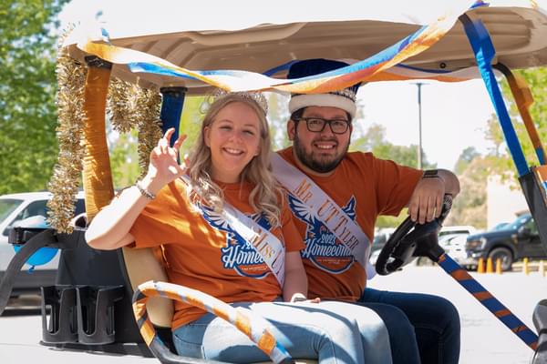 2023 Mr. & Miss UT Tyler at the Golf Cart Parade